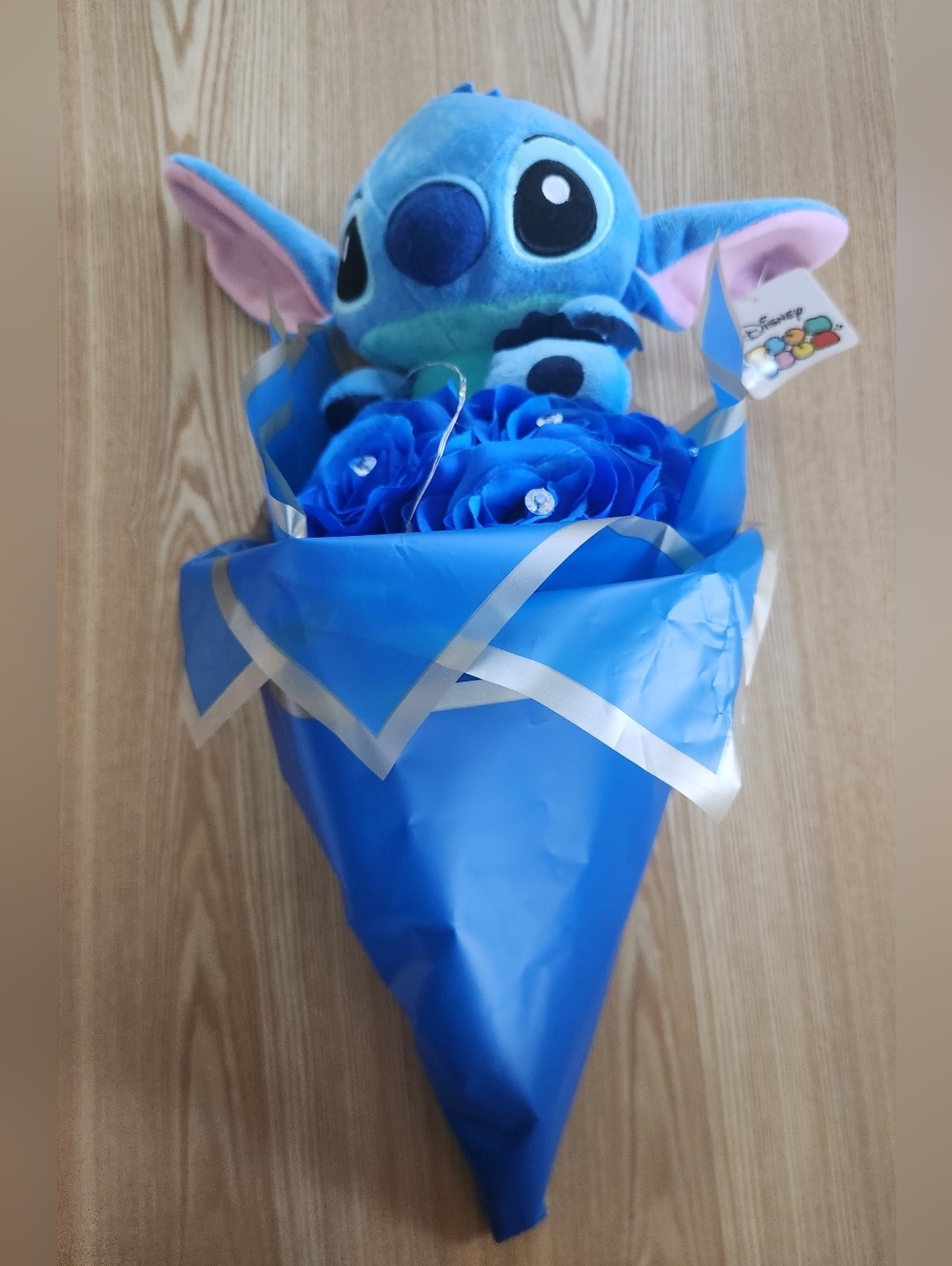 Disney's Stitch From Lilo & Stitch Tsum Tsum Plush In Blue Bouquet With Lights